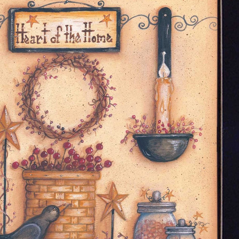 Heart of the Home 5 Black Framed Print Wall Art