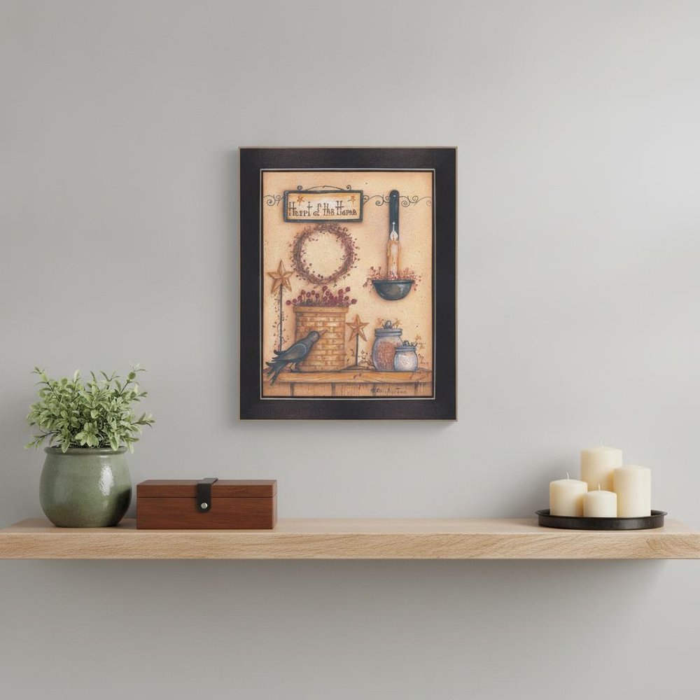 Heart of the Home 5 Black Framed Print Wall Art