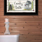 Country Bath 2 Black Framed Print Bathroom Wall Art