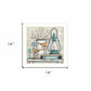 Lantern on Books 2 White Framed Print Wall Art
