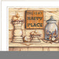 My Happy Place 1 White Framed Print Wall Art