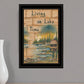 Living On The Lake 2 Black Framed Print Wall Art