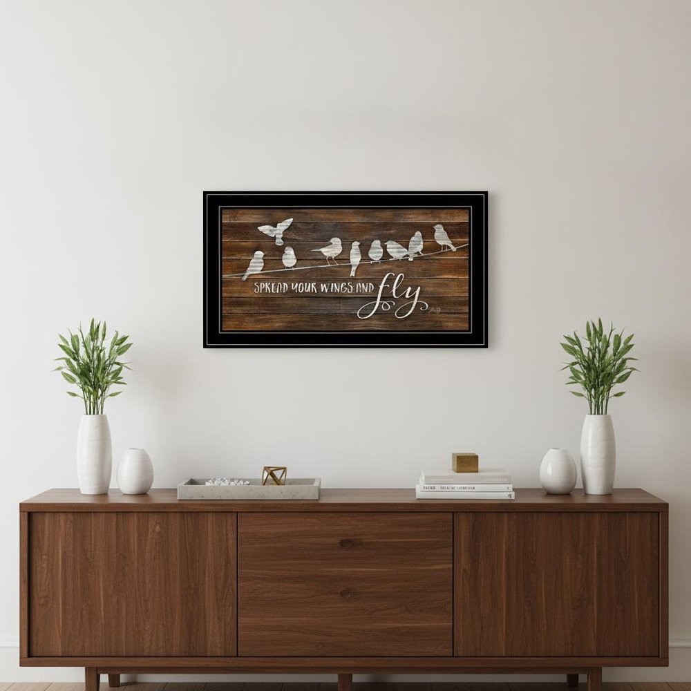 Spread Your Wings and Fly 2 Black Framed Print Wall Art
