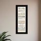 Mr and Mrs 1 Black Framed Print Wall Art