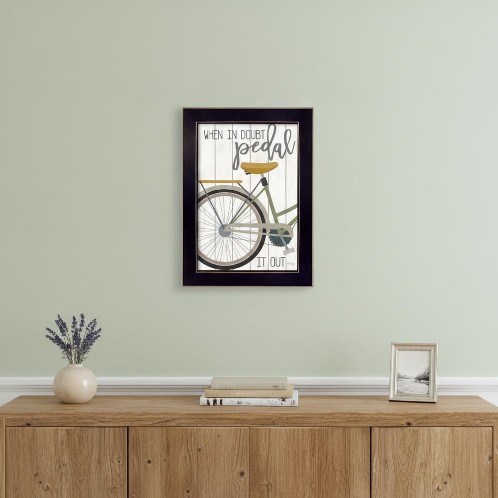 When In Doubt Black Framed Print Wall Art