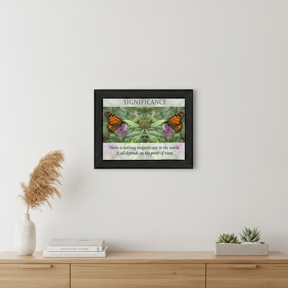 Significance 3 Black Framed Print Wall Art