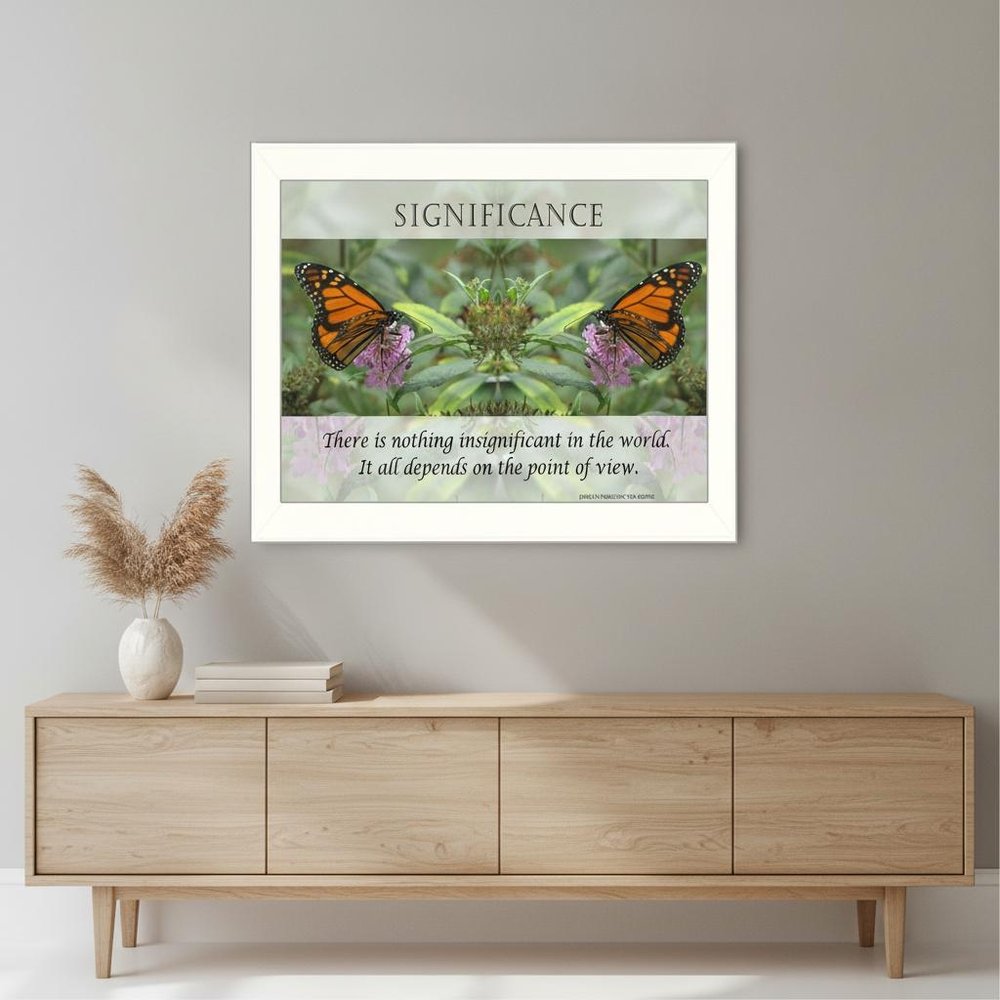 Significance 4 White Framed Print Wall Art