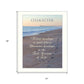 Character 4 White Framed Print Wall Art