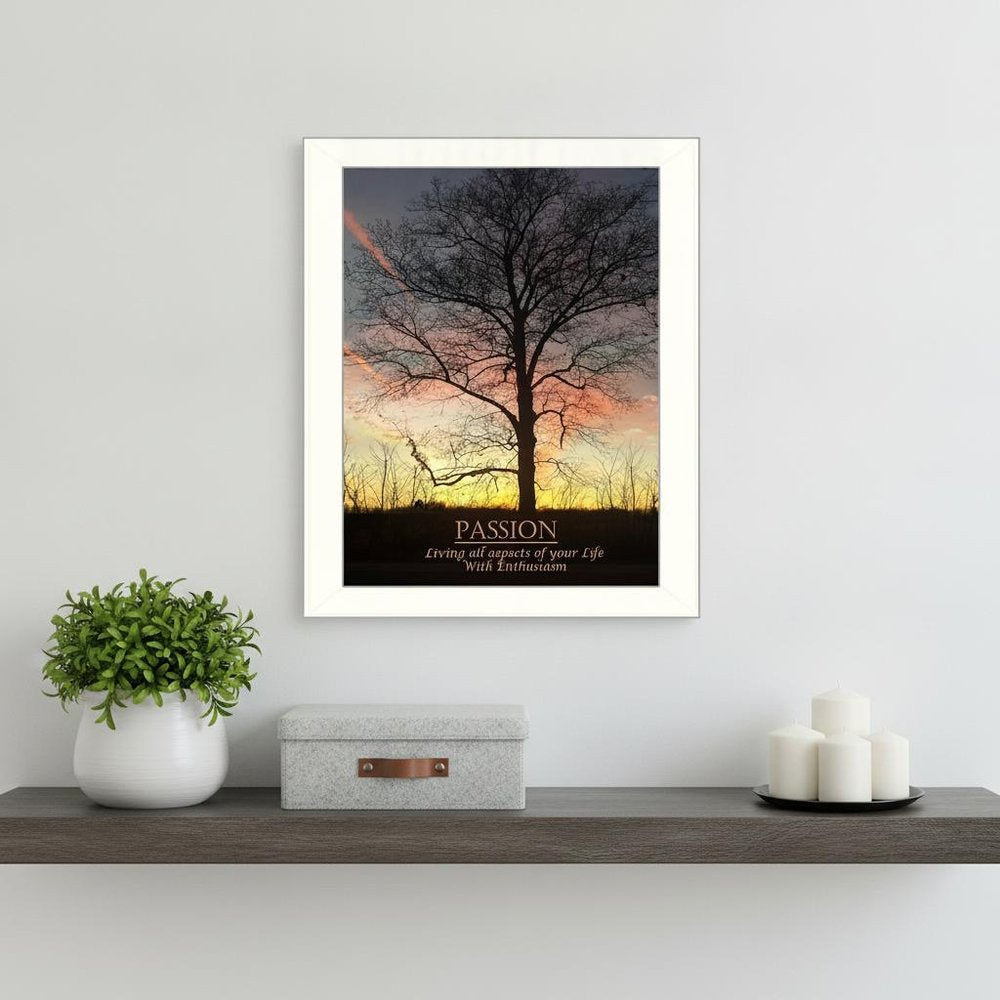 Passion 4 White Framed Print Wall Art