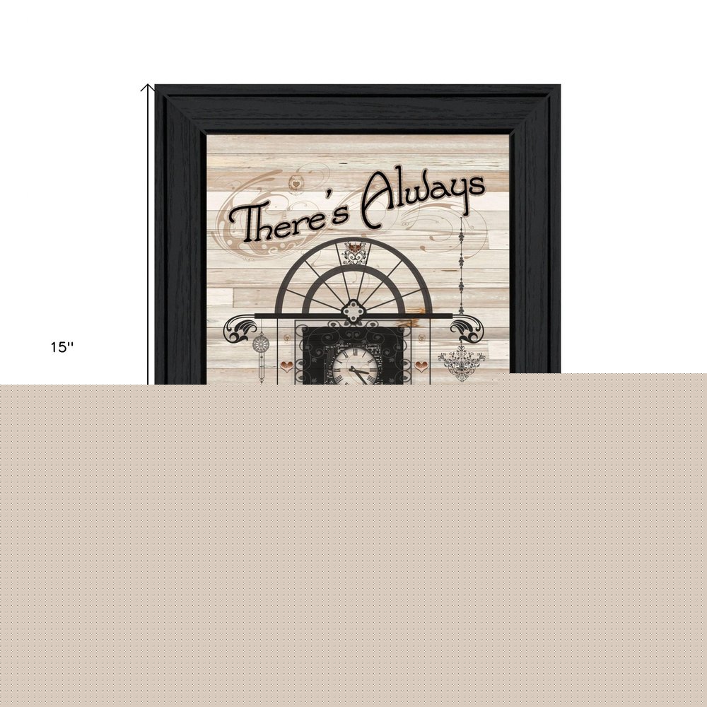 Time for Friends 2 Black Framed Print Kitchen Wall Art