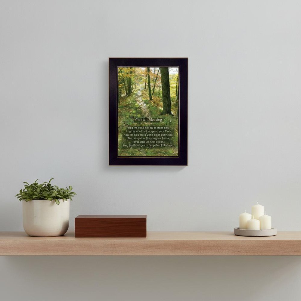 Irish Blessing 3 Black Framed Print Wall Art