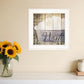 Wash 1 White Framed Print Bathroom Wall Art