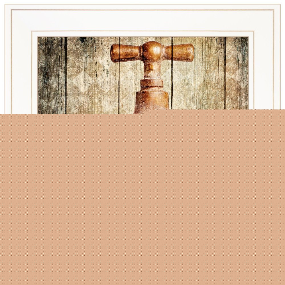 Rinse 1 White Framed Print Wall Art