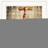 Rinse 1 White Framed Print Wall Art