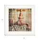 Rinse 1 White Framed Print Wall Art