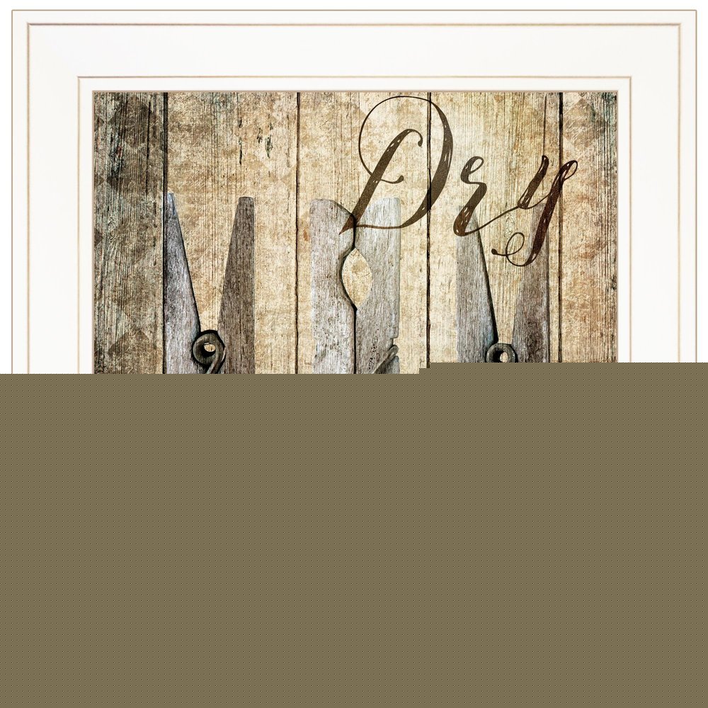Dry 1 White Framed Print Wall Art