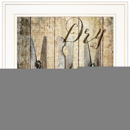 Dry 1 White Framed Print Wall Art