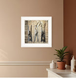 Dry 1 White Framed Print Wall Art