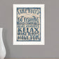 Lake Rules 1 White Framed Print Wall Art