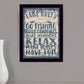 Lake Rules 2 Black Framed Print Wall Art