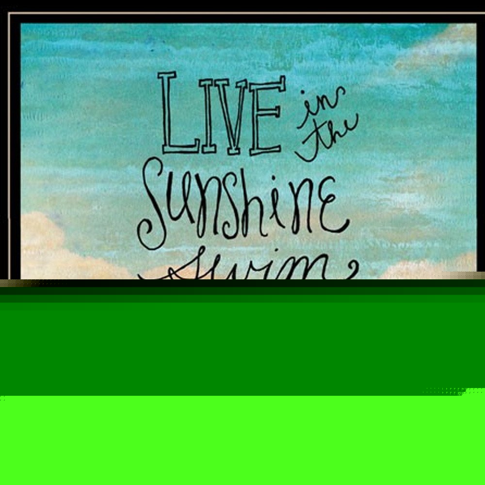 Live in the Sunshine 3 Black Framed Print Wall Art