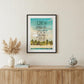 Live in the Sunshine 3 Black Framed Print Wall Art