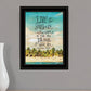Live in the Sunshine 3 Black Framed Print Wall Art