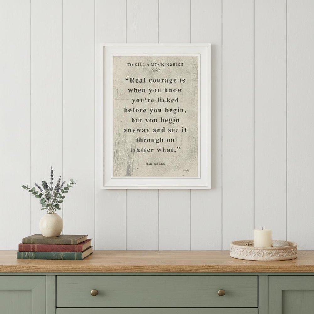 Book Quote VI 1 White Framed Print Wall Art