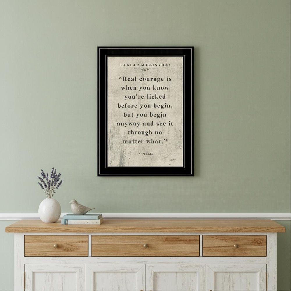 Book Quote VI 2 Black Framed Print Wall Art