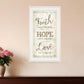 Faith 1 White Framed Print Wall Art