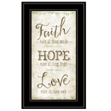 Faith 2 Black Framed Print Wall Art