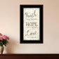 Faith 2 Black Framed Print Wall Art