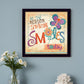 Be the Reason Someone Smiles Black Framed Print Wall Art