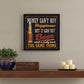 Money Cant Buy Happiness Black Framed Print Wall Art