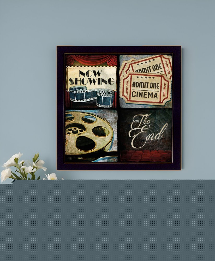 At The Movies 1 Black Framed Print Wall Art