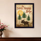 Lone Moose 2 Black Framed Print Wall Art