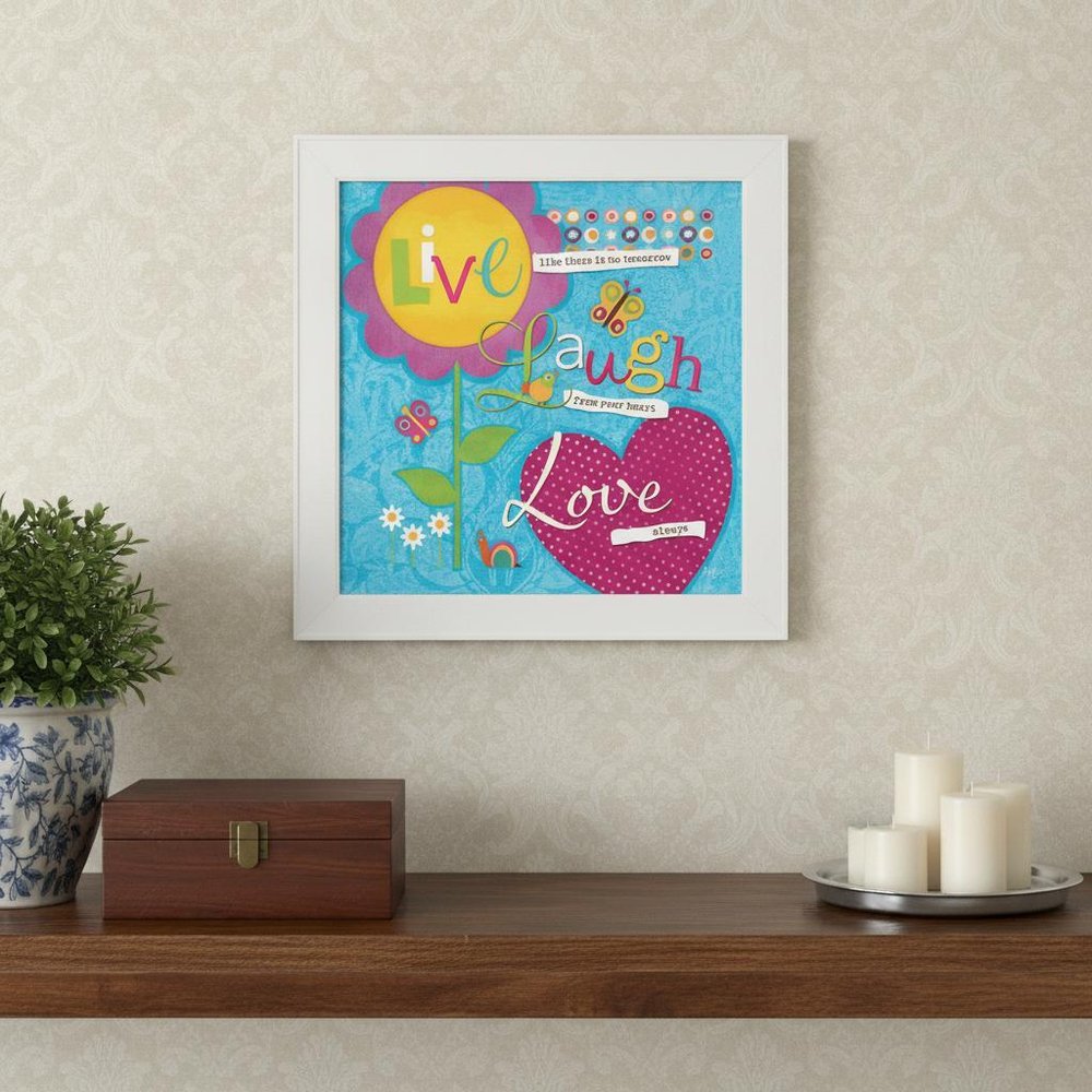 Love Always White Framed Print Wall Art