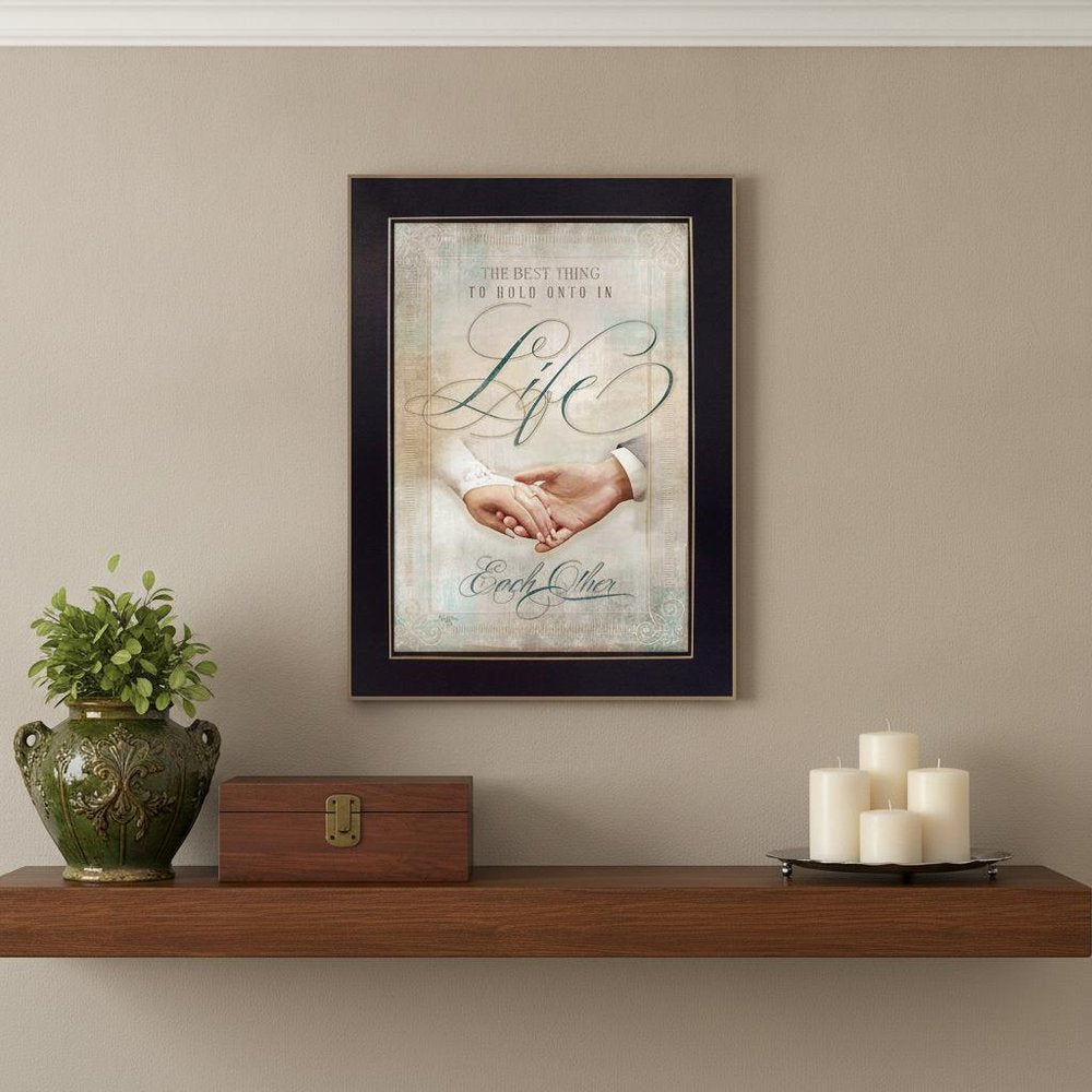 Each Other 4 Black Framed Print Wall Art