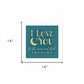 I Love You 2 White Framed Print Wall Art