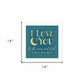 I Love You 2 White Framed Print Wall Art