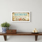 Beach House Rules White Framed Print Wall Art