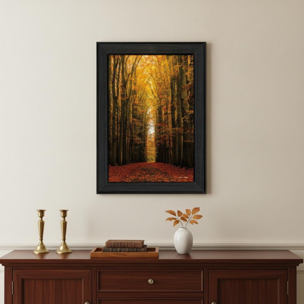 Highway to Heaven Black Framed Print Wall Art