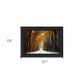 Autumn to Winter Black Framed Print Wall Art