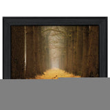 Yellow Path Black Framed Print Wall Art