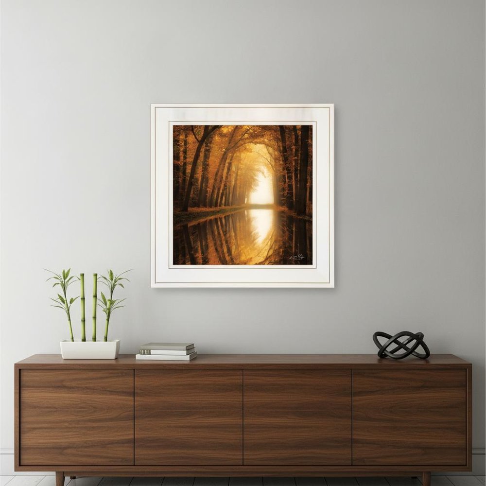 Lochem Reflections 1 White Framed Print Wall Art
