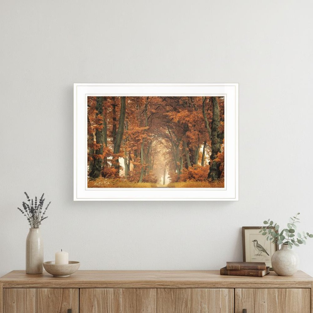 Follow Your Own Way 1 White Framed Print Wall Art