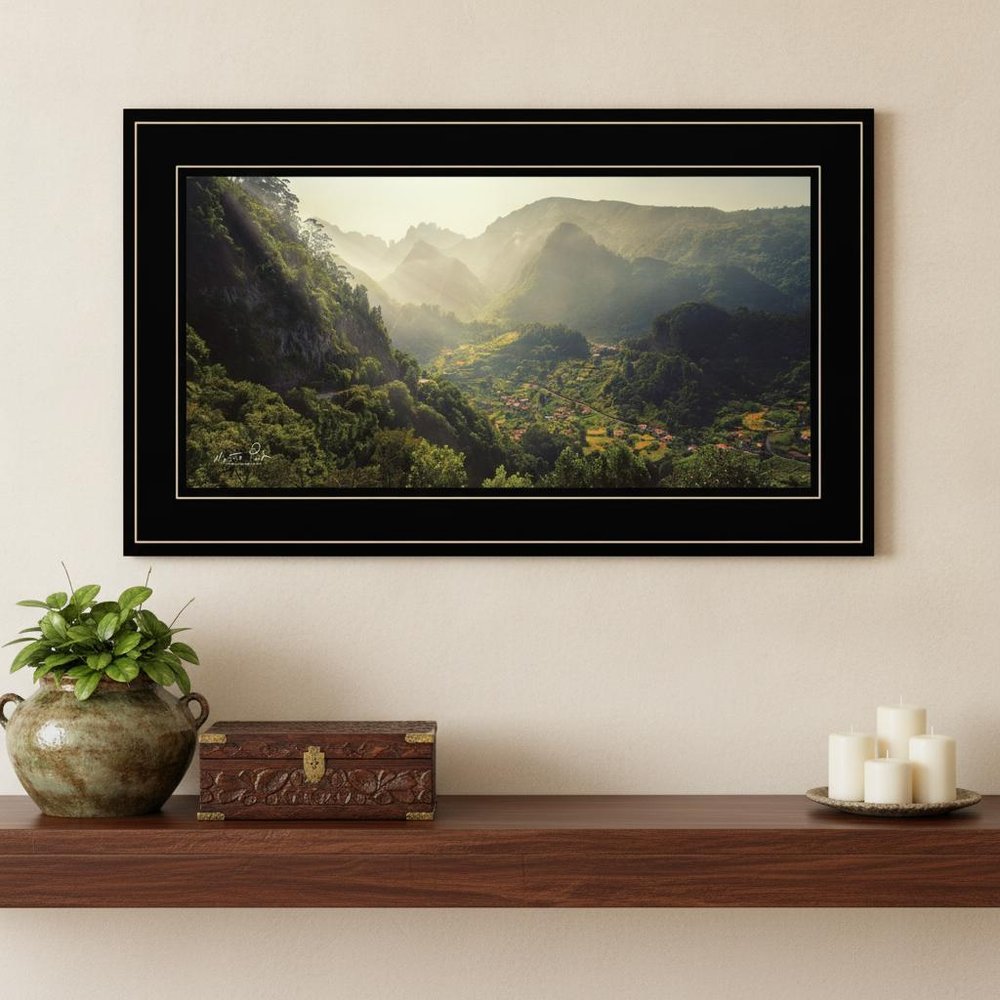 Land of the Hobbits Martin Podt Ready to Hang Framed Print Black Frame Black Framed Print Wall Art