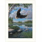 On Eagles Wings 2 White Framed Print Wall Art