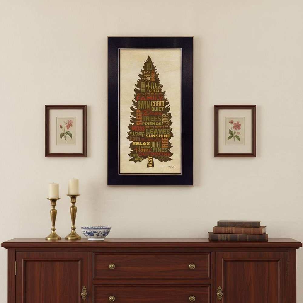 At the Lake 1 Black Framed Print Wall Art