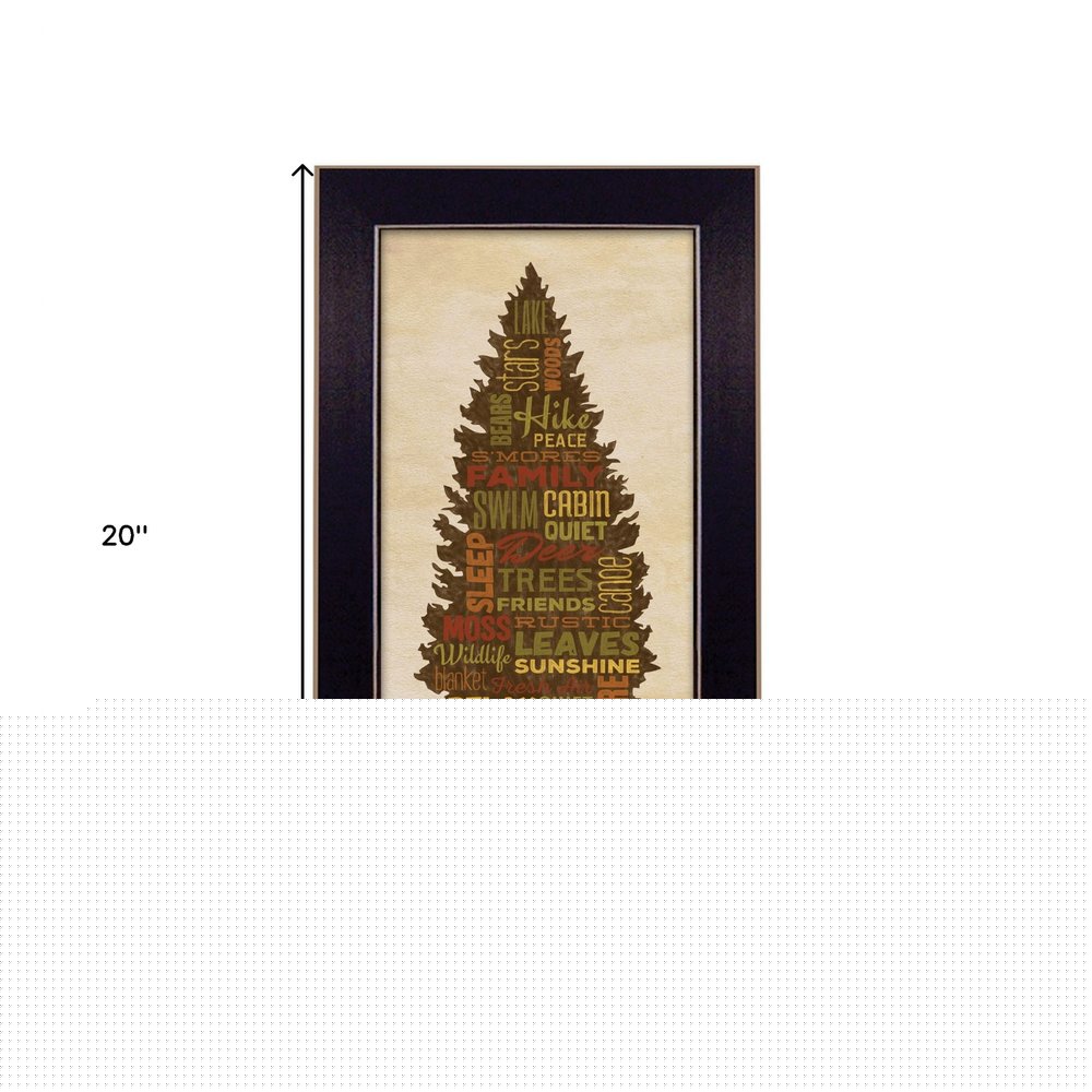 At the Lake 1 Black Framed Print Wall Art